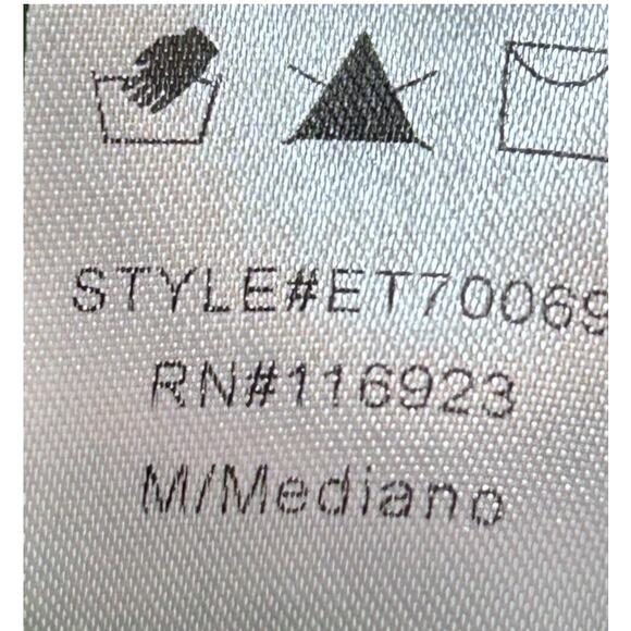 Easel Color Block Cotton Button Front Oversized Med. Cardigan Sweater Excellent - Picture 7 of 7